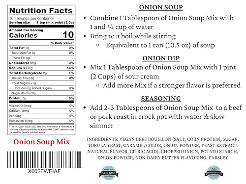 Miniatura 2 de Moms Mezcla de sopa de cebolla sin gluten y sin lácteos