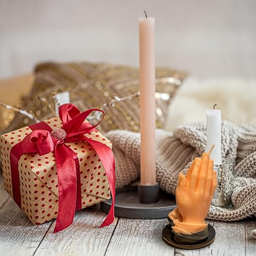 Vista 15 de 2 moldes de silicona para velas de Halloween, bricolaje 3D de calabaza malvada, molde de cera para hacer velas de yeso, adorno de resina, jabón, 2