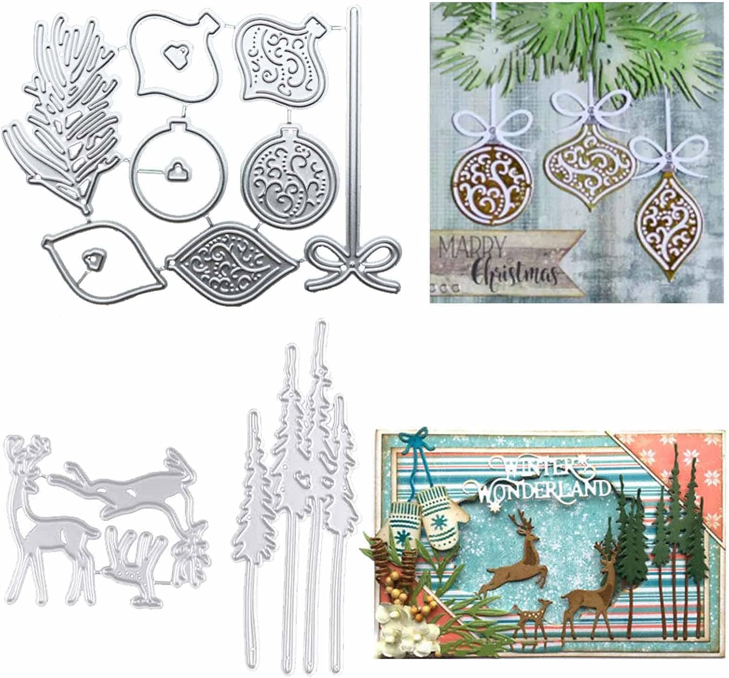 zmigrapddn Fustelle Stencil Cutting Dies,Modello Pentagramma Taglio Muore Modello per Creazione Carte Scrapbook Album Carta Artigianale,Metallo