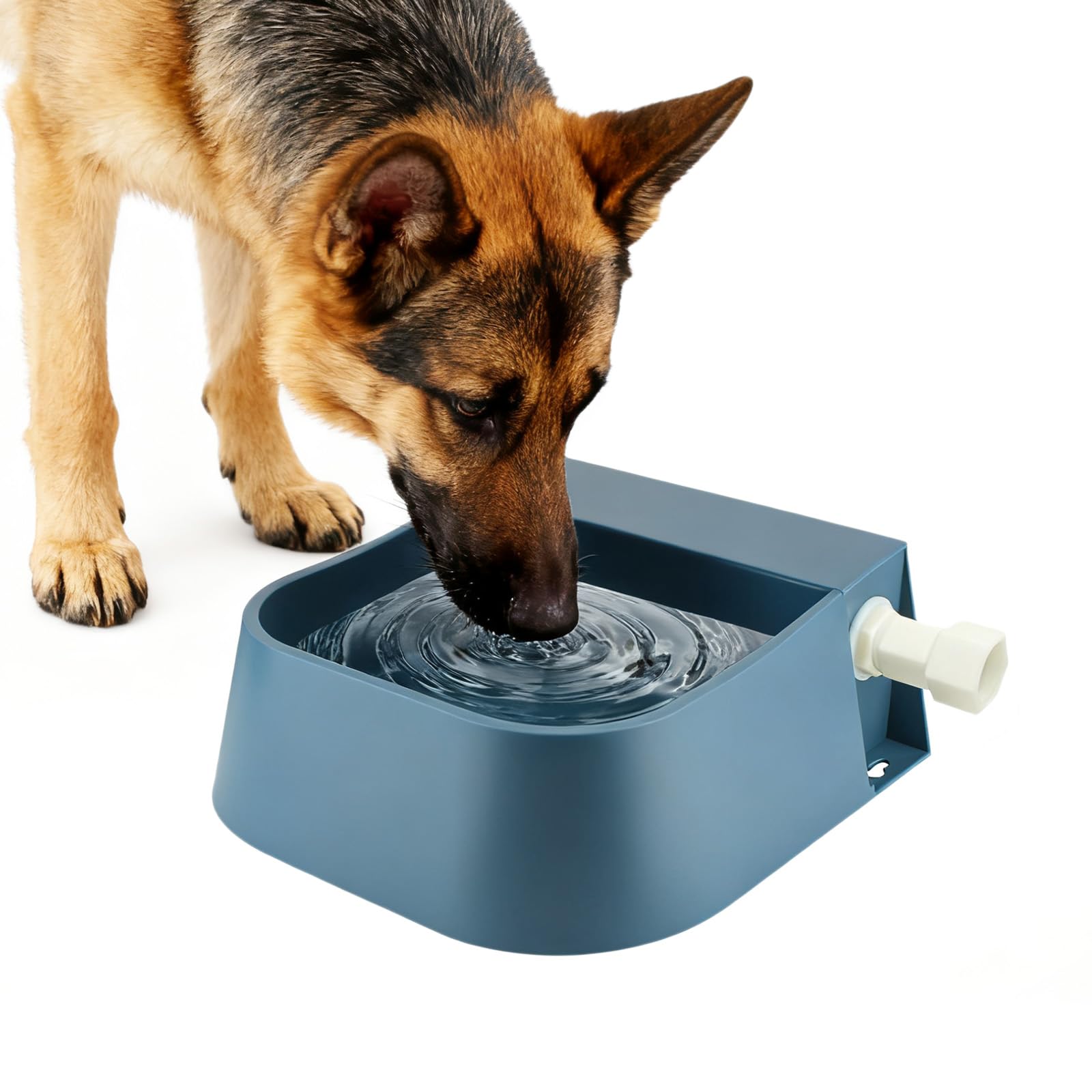 NAMSAN Automatic Dog Water Dispenser with Float Valve, 3/4'' Adapter, Outdoor Automatic Water Dispenser for Cats Chicken Animals, Goat Waterer,