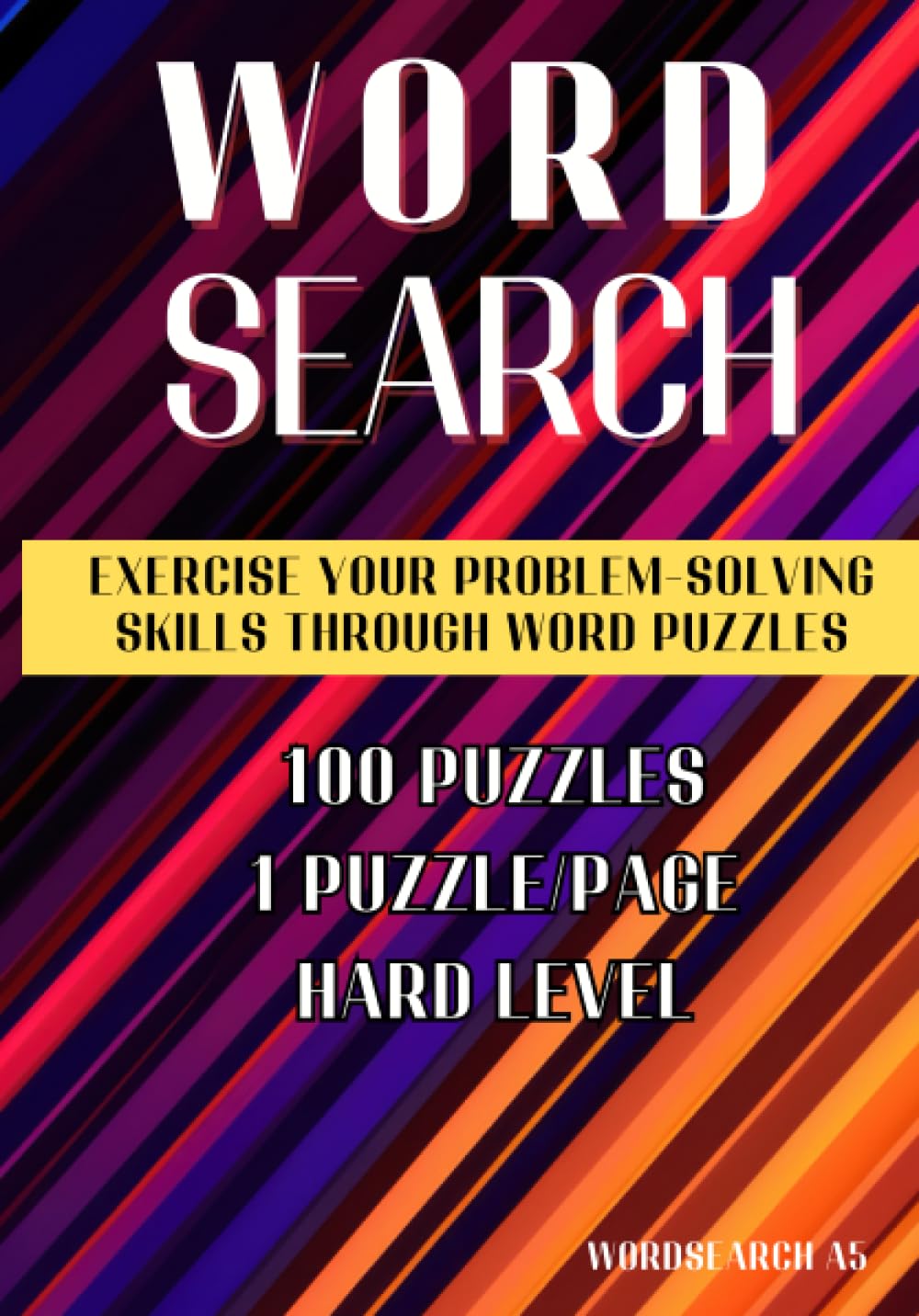 Wordsearch A5: Word Search Book For Adults Travel Size A5 Easy Carry : Wordsearch Book Large Print For Teen Adults or Seniors