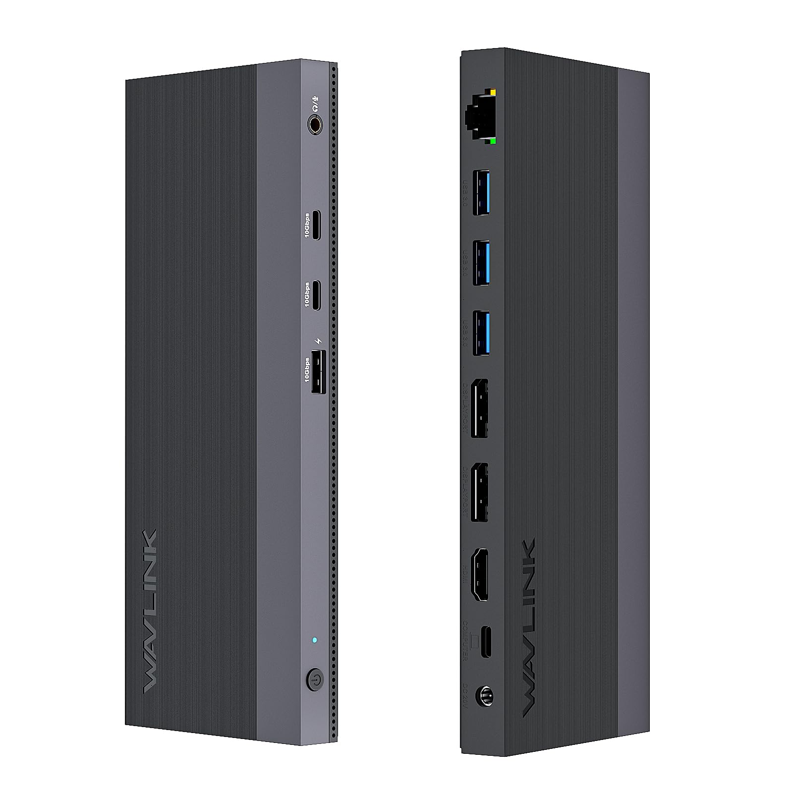 WAVLINK 12-IN-1 USB-C Docking Station, 100W Power Delivery, 2DP+HDMI, 4 USB-A, 2 10Gps USB-C Gigabit Ethernet, Triple Display Laptop Dock