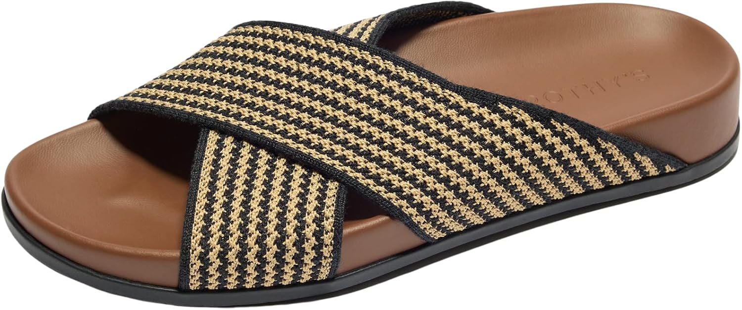 Rothy's The Weekend Slideレディーススリッポンシューズ、快適なサンダル、リサイクルペットボトル製、洗