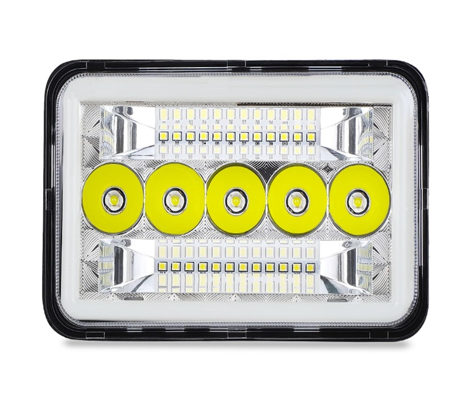 Phare LED rectangulaire avec feu antibrouillard DRL pour XR DRZ - 8