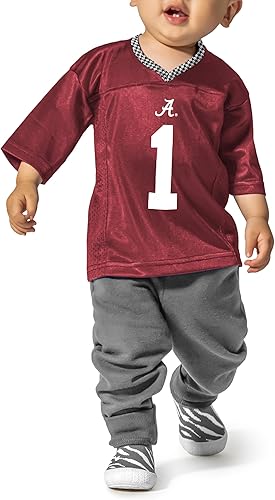Little King NCAA - Camiseta de fútbol infantil Touchdown Pass-Team, tallas 6 meses, 12 meses y 18 meses