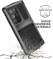 Vista 1 de Compatible con Samsung S24 Funda de silicona con topes de metal con soporte integrado Protector de pantalla Gorilla Glass Híbrido Resistente Militar