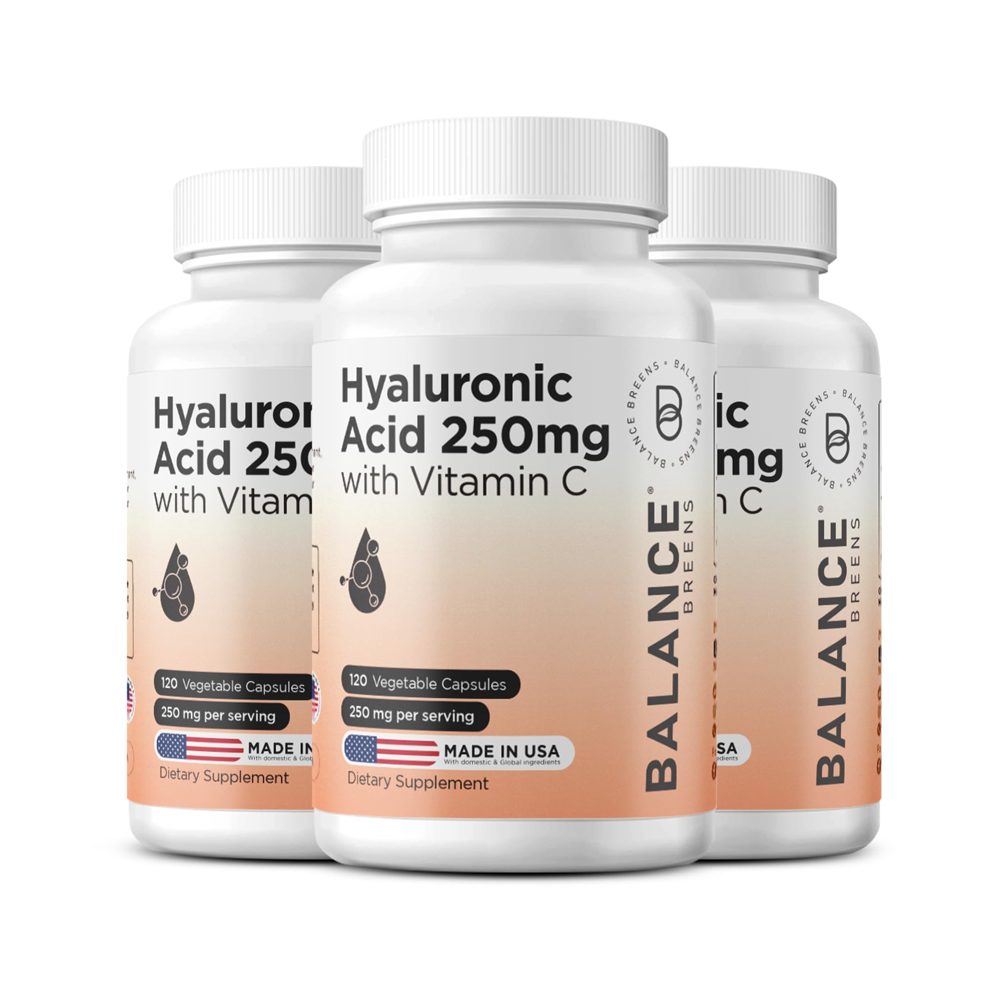 Balancebreens Hyaluronic Acid Supplements 250mg, 120 Vegan Capsules — Amazon image 11