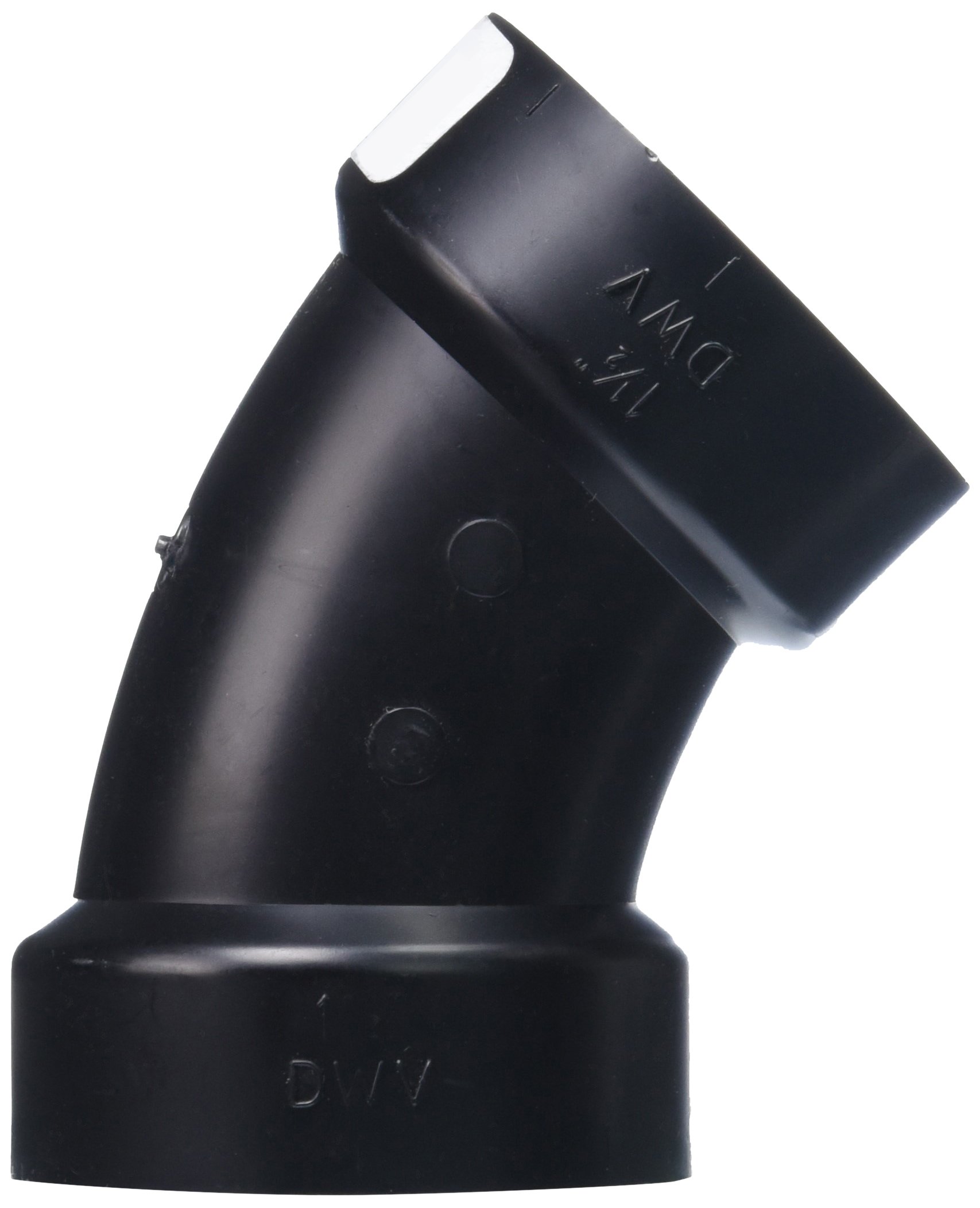Amazon.com: Genova Products 83615 ABS-DWV 45-Degree Elbows, 1-1/2
