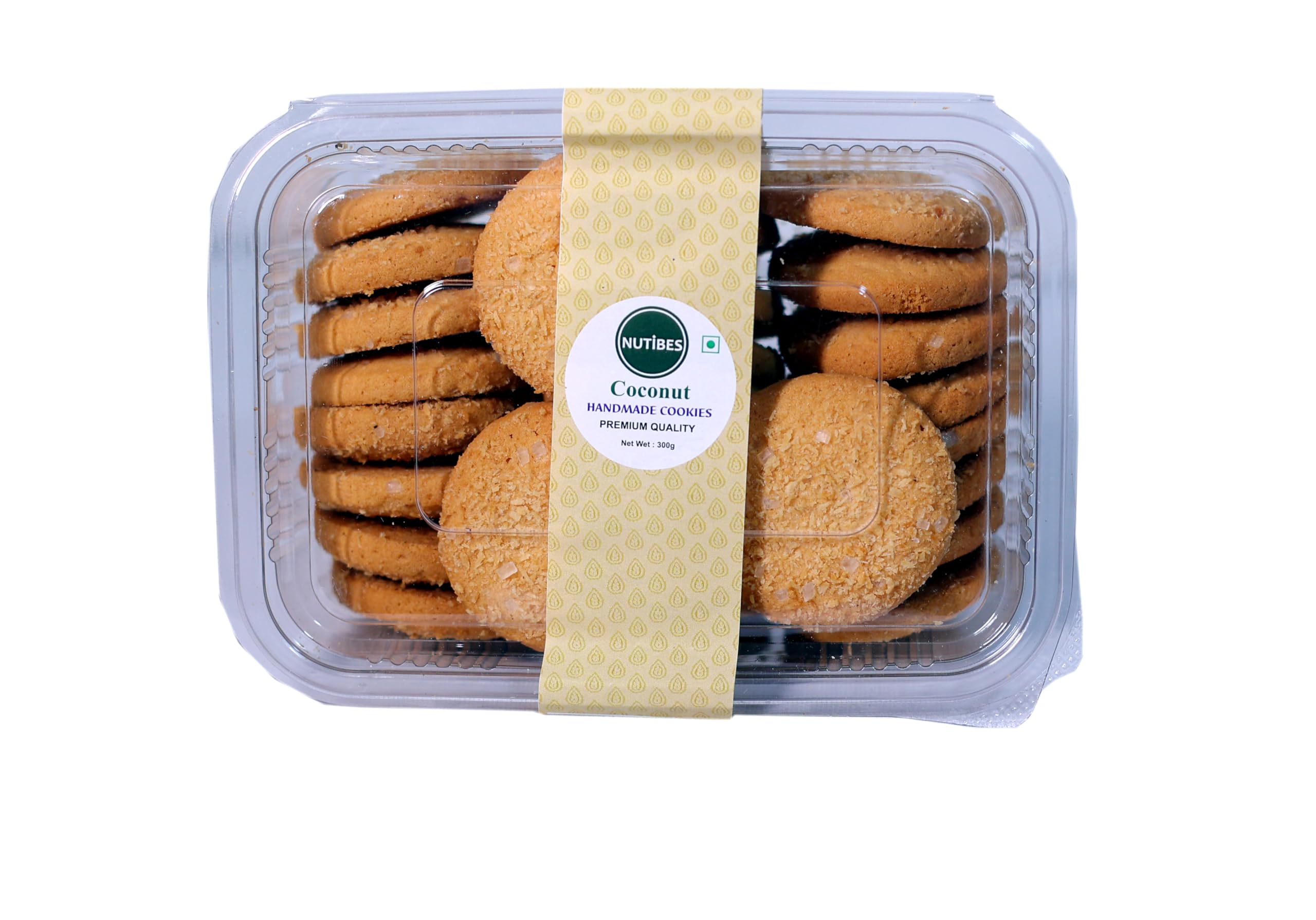 Nutibes Handmade Coconut Cookies | Biscuits | Delicious Fresh And Crunchy Cookies | Preservative-free Biscuits | Each 300g | Pack of 2 (B0D73TSWB5) Amazon Price History, Amazon Price Tracker