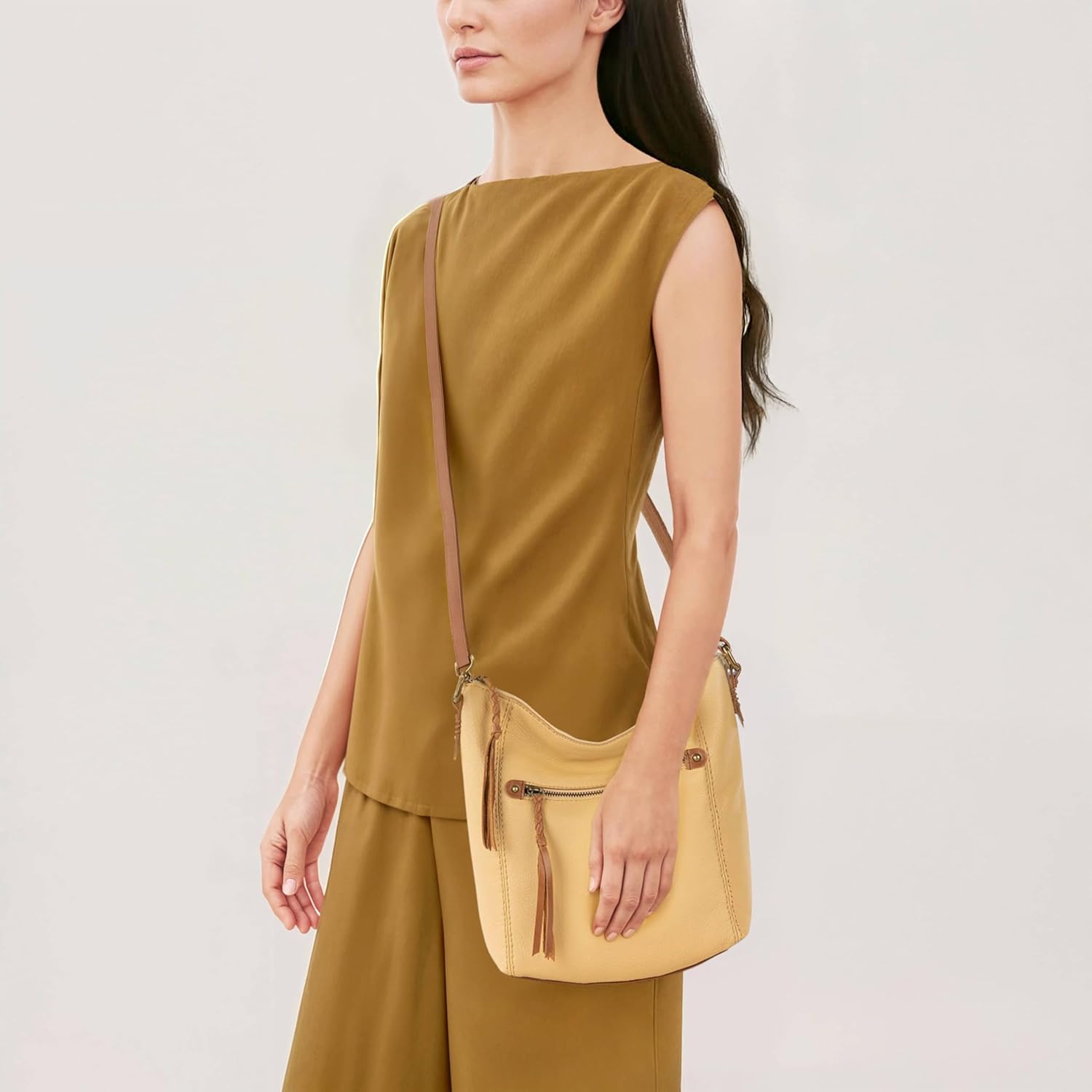 The Sak Ashland Crossbody Purse - Women's Leather Handbag For Everyday & Travel - Cross Body With Adjustable Shoulder Strap - Image 2