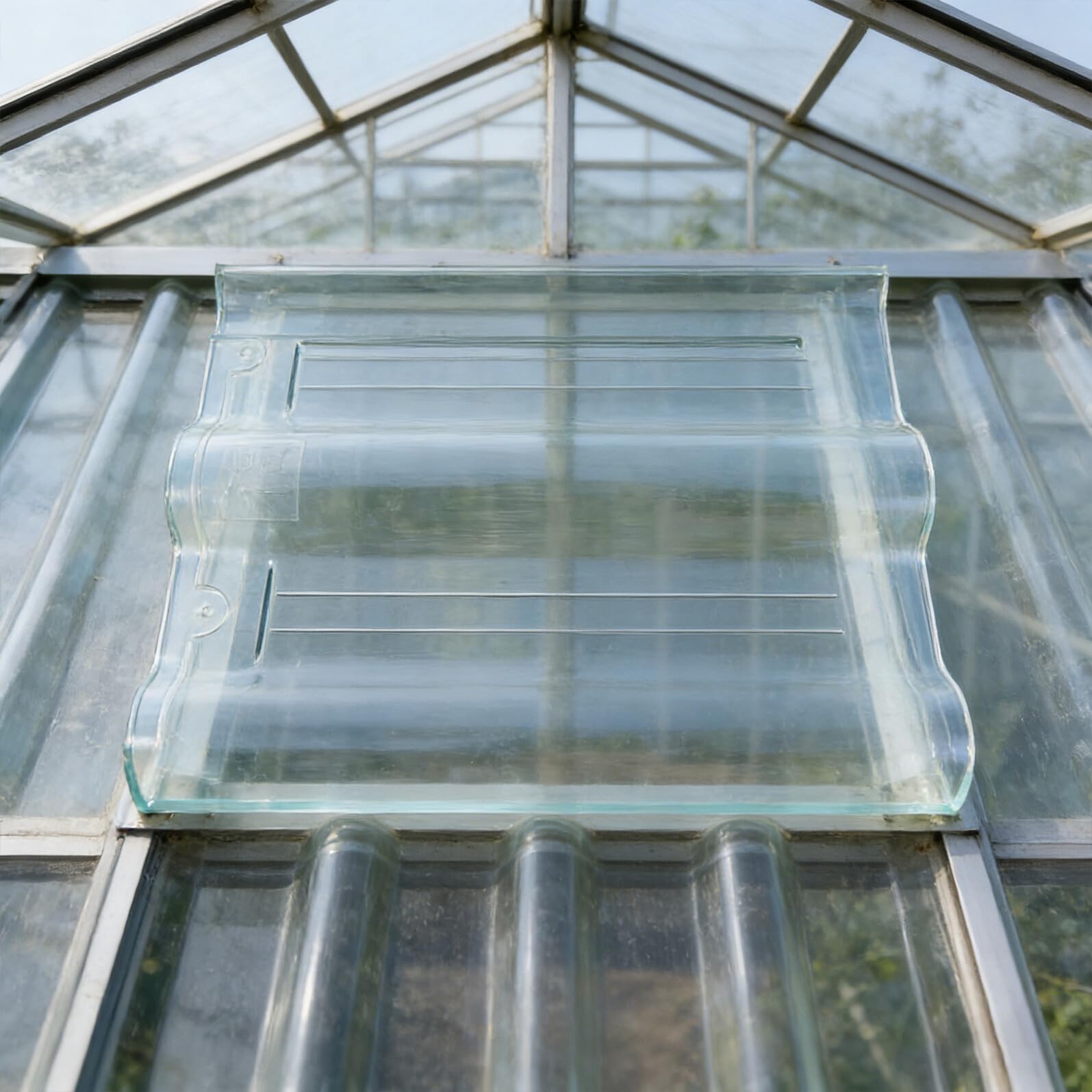 Gatuida Lámina de Techo Corrugada Transparente 300x400mm 4mm Plástico para Invernadero Paneles de Techo de Patio Protección Solar Luz Natural para Jardinería y Estructuras de Granja