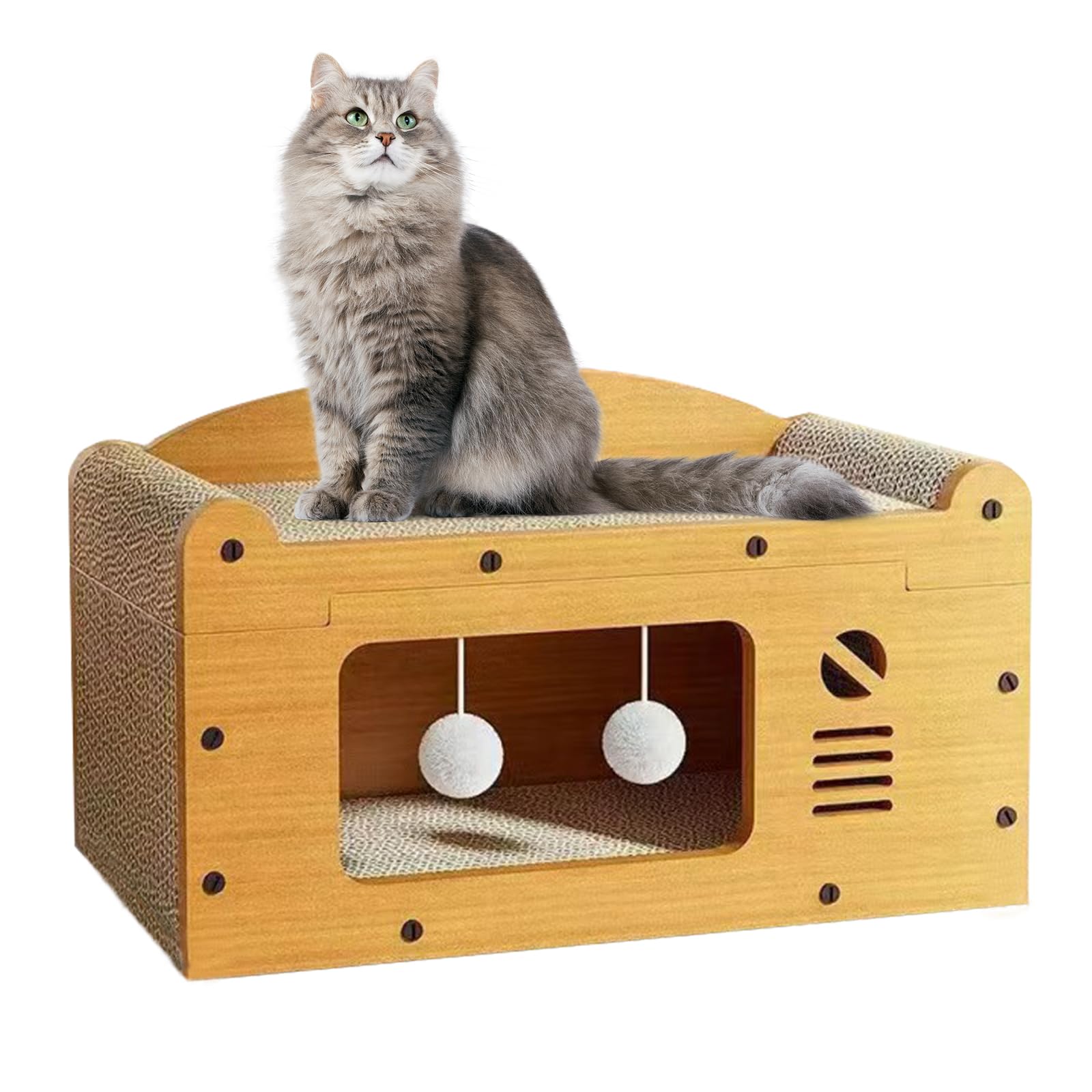 Amazon | 猫壱 爪研ぎハウス 猫 ダンボールハウス キャットハウス 猫 