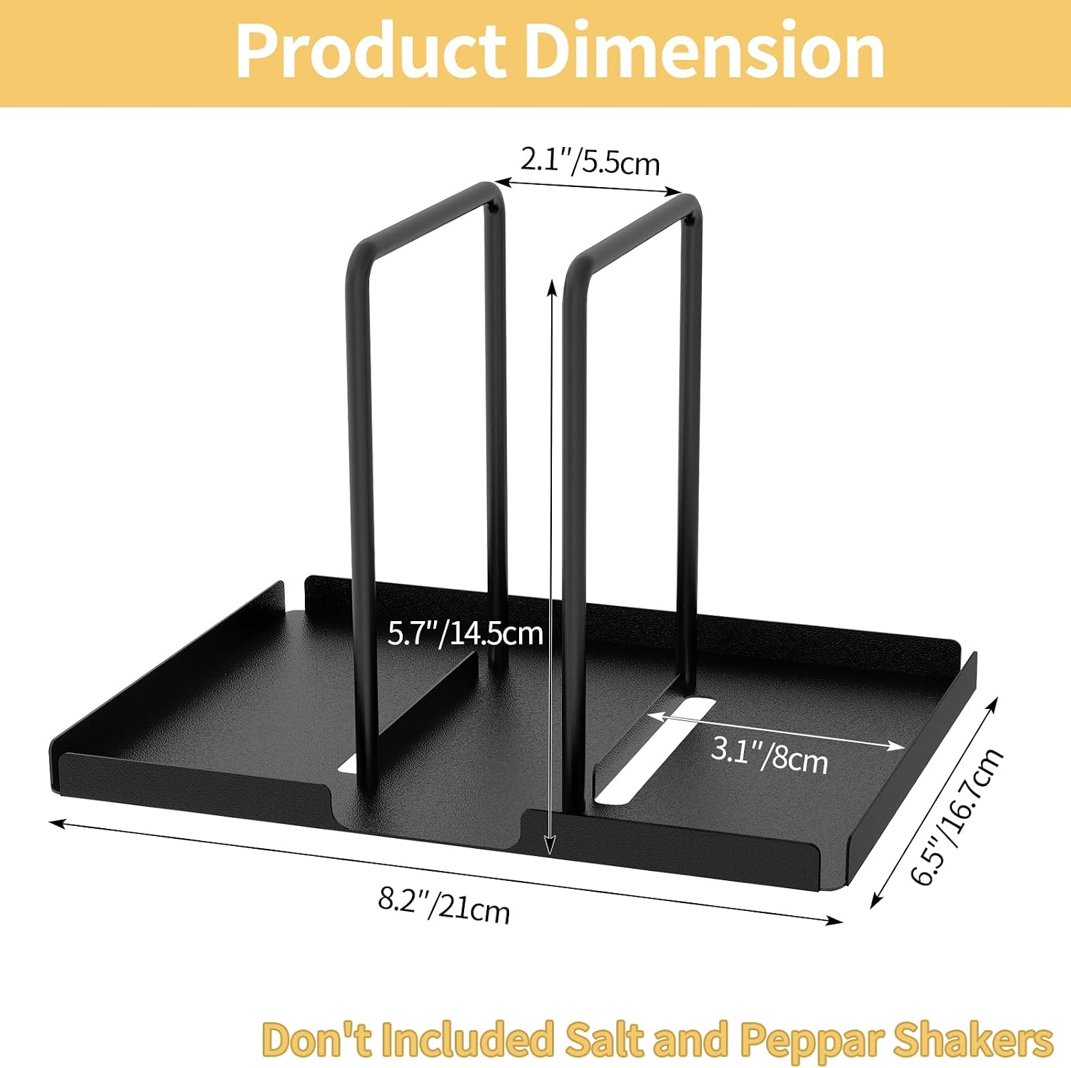 LSK Napkin Holder, Metal Napkin Holder for Table, Black