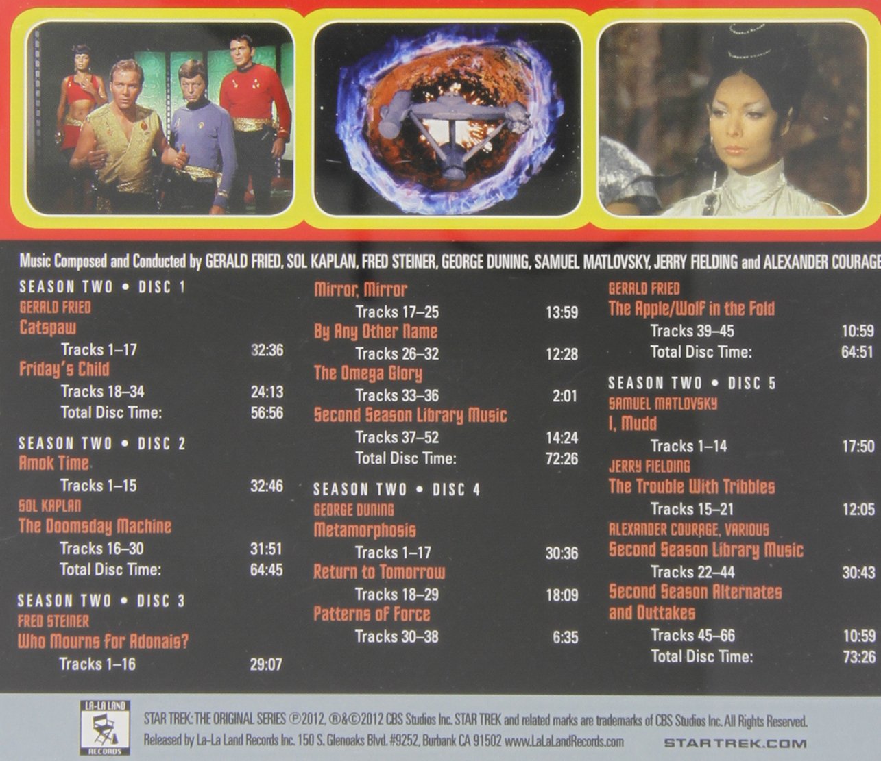 Star Trek - The Original series, seasons 1-3(Soundtrack)