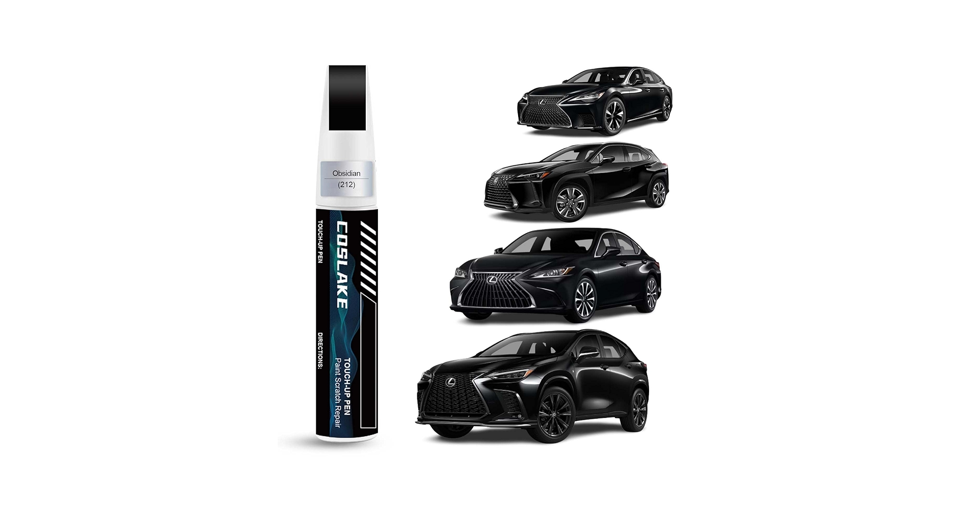 Amazon.com: COSLAKE Car Touch Up Paint(Obsidian(212)) for
