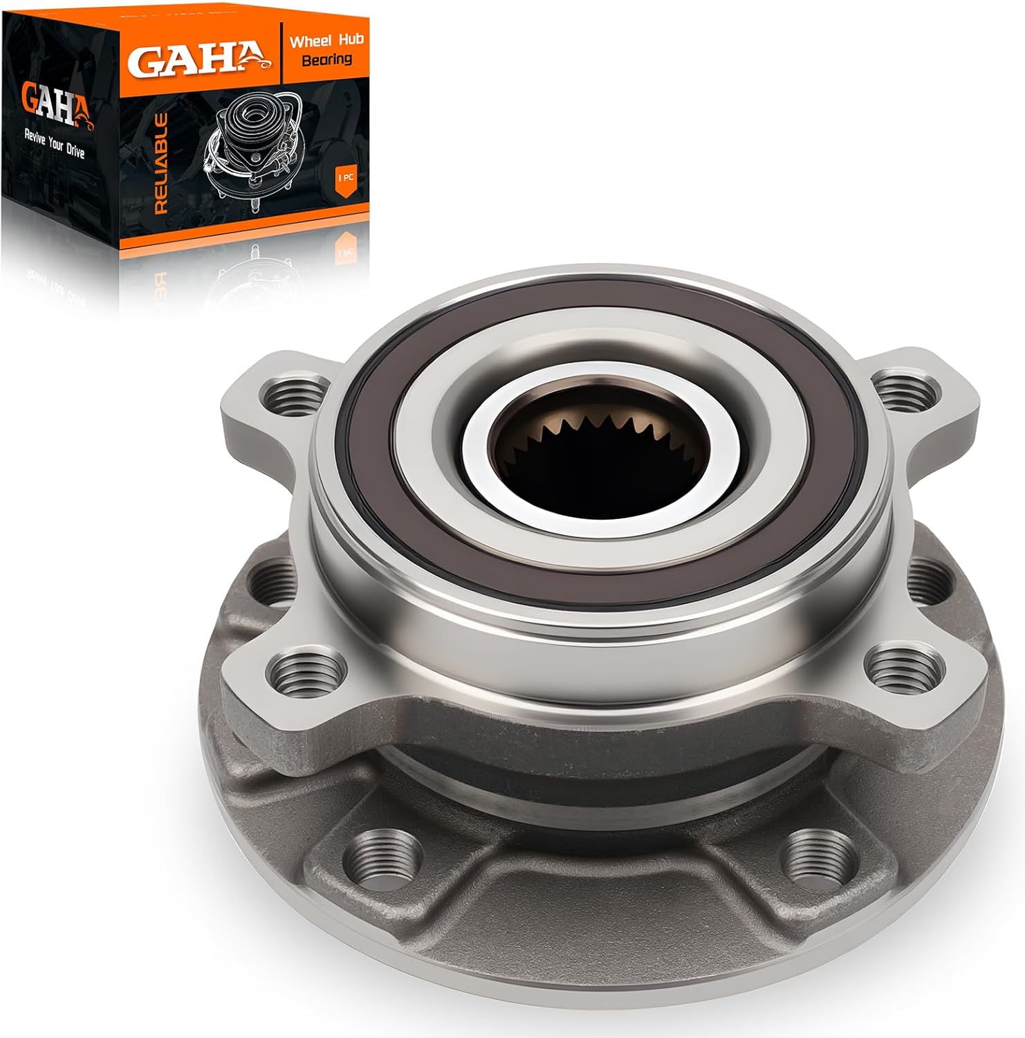 GAHA 513349 Front Wheel Bearing and Hub Assembly Compatible for Jeep Cherokee 2014-2023 Wheel Hub Bearing