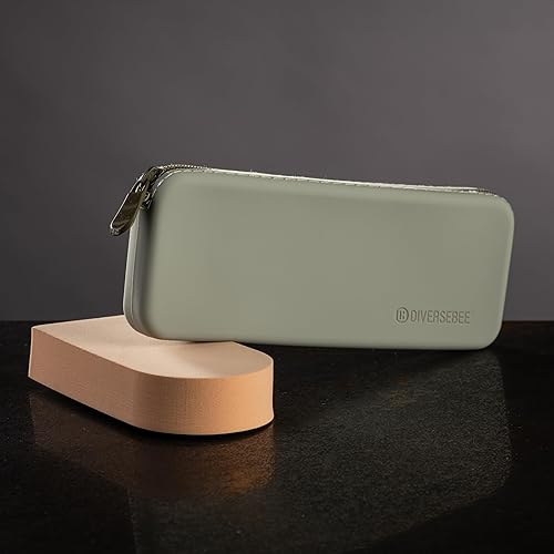 Miniatura 4 de DIVERSEBEE Estuche de silicona suave, estuche estético para lápices con cremallera, bonita bolsa para bolígrafos para la escuela, suministros