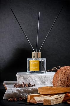 Marrien Floral Bouquet 100 ml Silindir Çubuklu Oda Kokusu Parfümü Şeffaf Charmant Bouquet – Kalıcı Ev Parfümü, Reed Diffuser Oda Kokusu