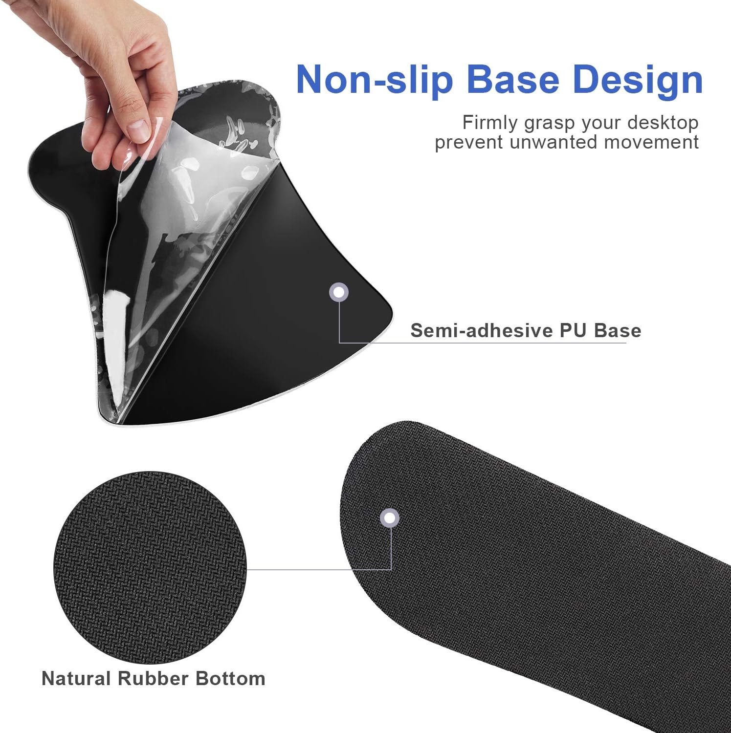 Mouse Pad with Wrist Support and Keyboard Wrist Rest Pad Set,Ergonomic Mouse Pads for Computers Laptop,Non Slip Comfortable Mousepad Raised Memory Foam for Easy Typing Pain Relief, Blue Butterfly