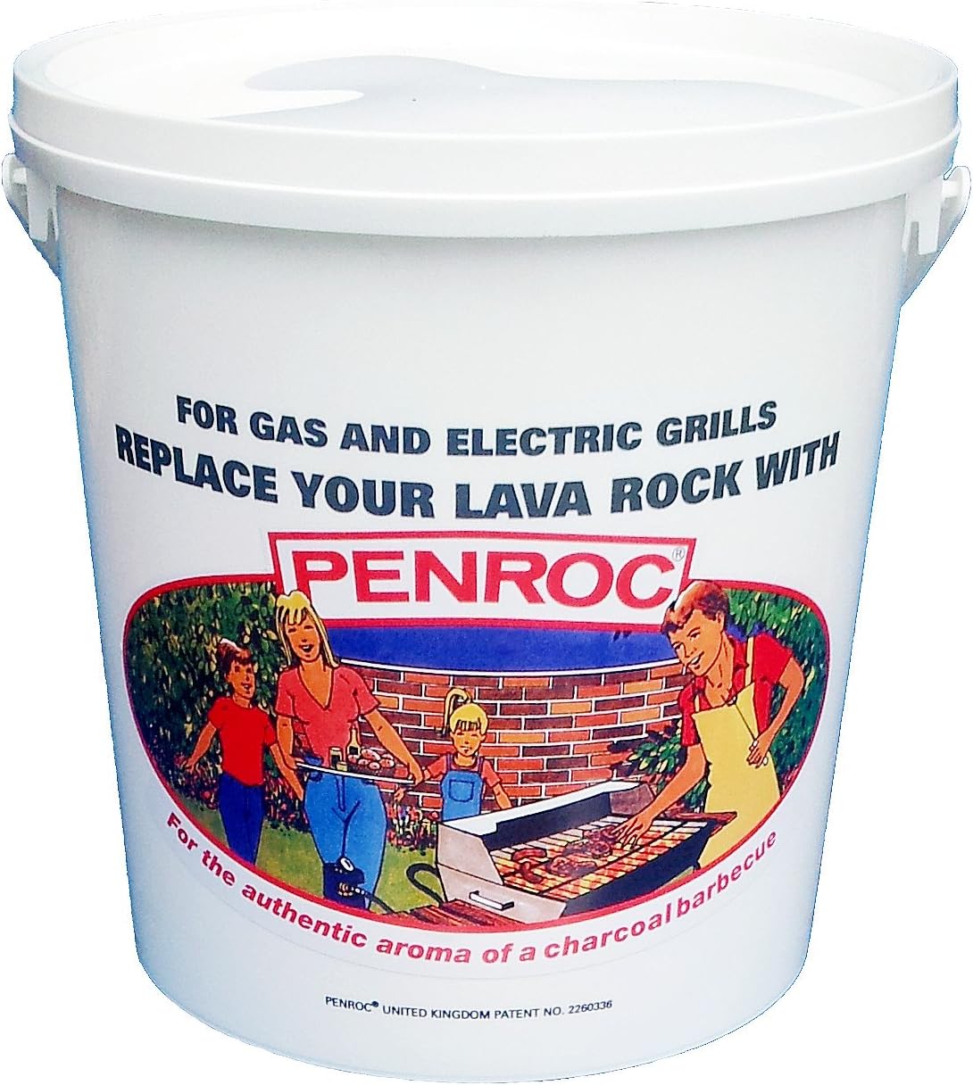 PENROC 6 Litre tub Lava Rock (Lavasteine) Replacement Ceramic Briquettes