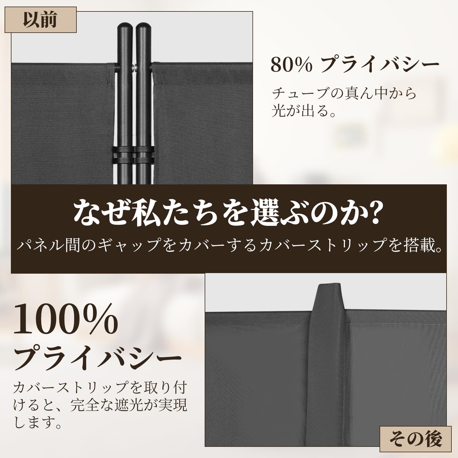 Kokorona パーテーション 間仕切り 6連 Amazon｜Kokorona パーテーション 間仕切り 6連 カバーストリップ付き