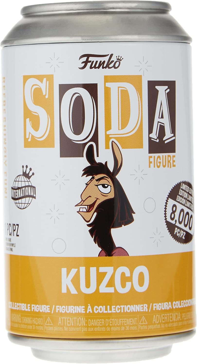 Funko Vinyl SODA: Disney Emperor's New Groove, Llama Kuzco, 1/6 Odds for Rare Chase Variant, (Styles May Vary)