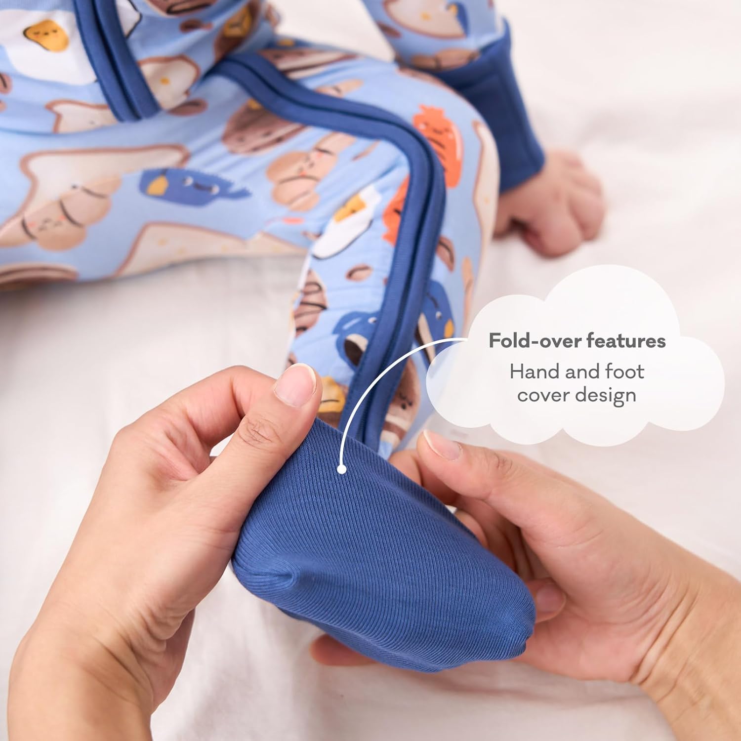 pureborn Baby Infant Boys Girls Sleeper Snug Fit Viscose from Bamboo Pajamas 0-24 Months - Image 6