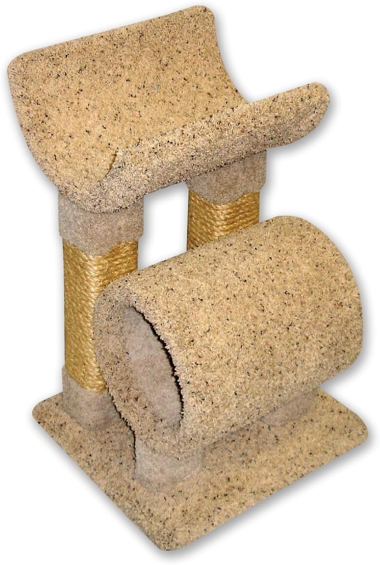 Beatrise Pet Products Tunnel and Perch Bed with Rope Post