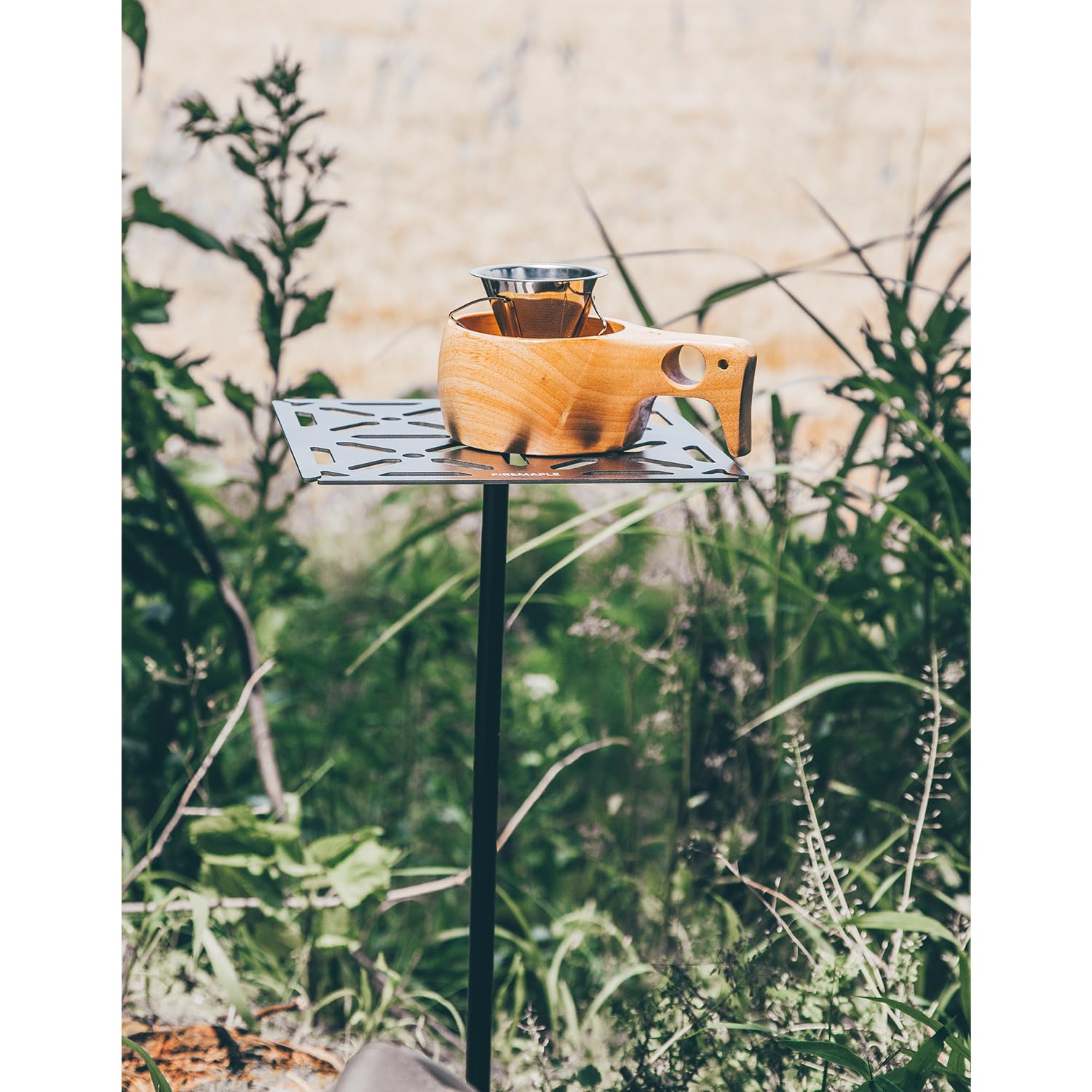 Fire-Maple Dandelion Buddy Campingtisch Leichter Klapptisch mit abnehmbaren Beinen für Solo-Camping, Wandern und Outdoor-Aktivitäten