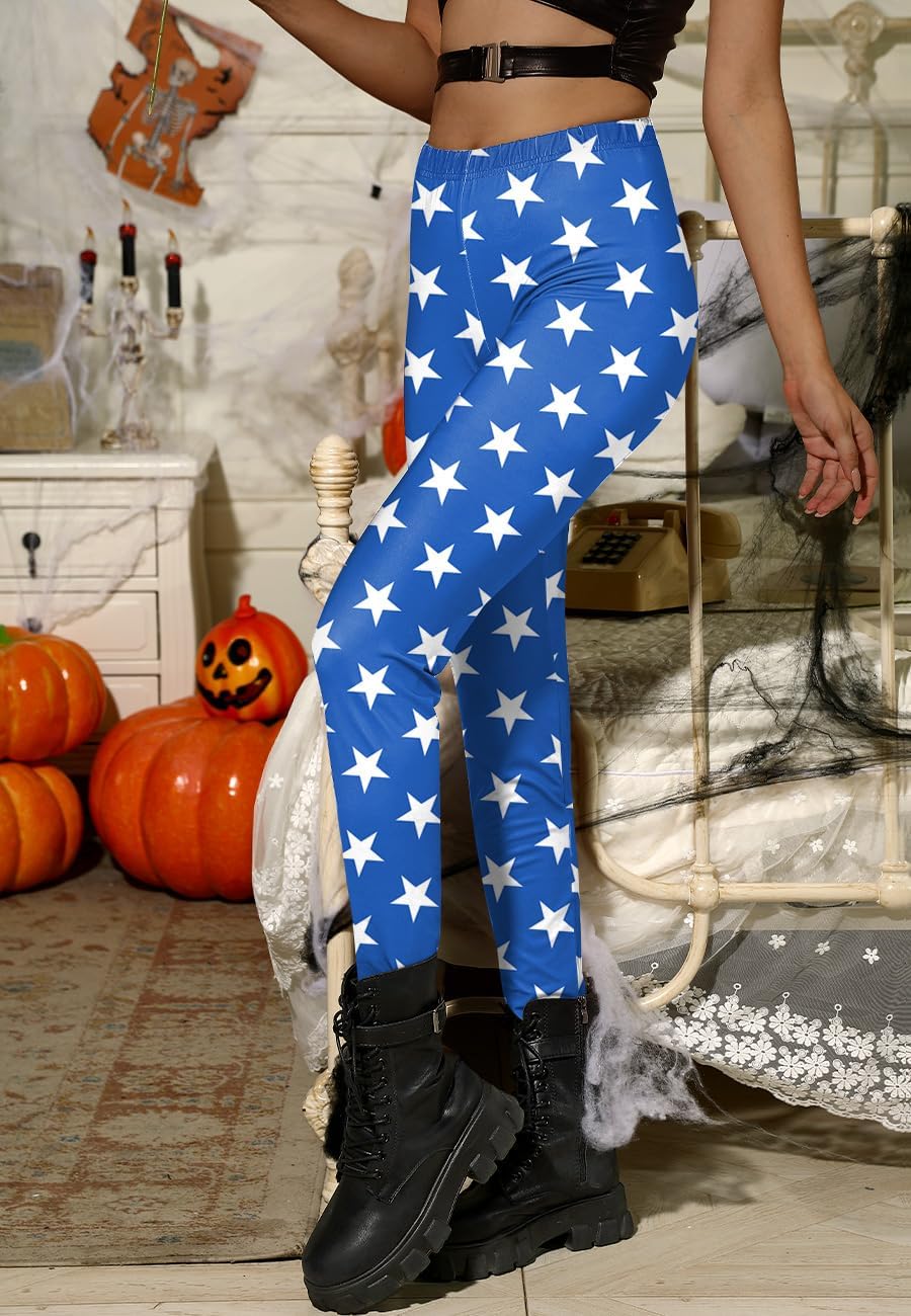 For G and PL Women Halloween Graphic Print Leggings High Waist Funny Pants