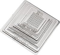 Vista 1 de Ellbest 36pcs BGA Reballing Stencils Rework Station, Universal Steel Template Mesh Directly Heat Set Kit for Laptop CPU Repair Tools