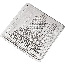 Ellbest BGA Revolving Stencil Rework Station Universal Steel Template Mesh Direct Heating Set Kit for Laptop CPU Repair Tools 36pcs