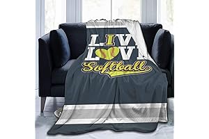 Feim-AO Multipurpose Ive Love Softball Super Soft Blanket