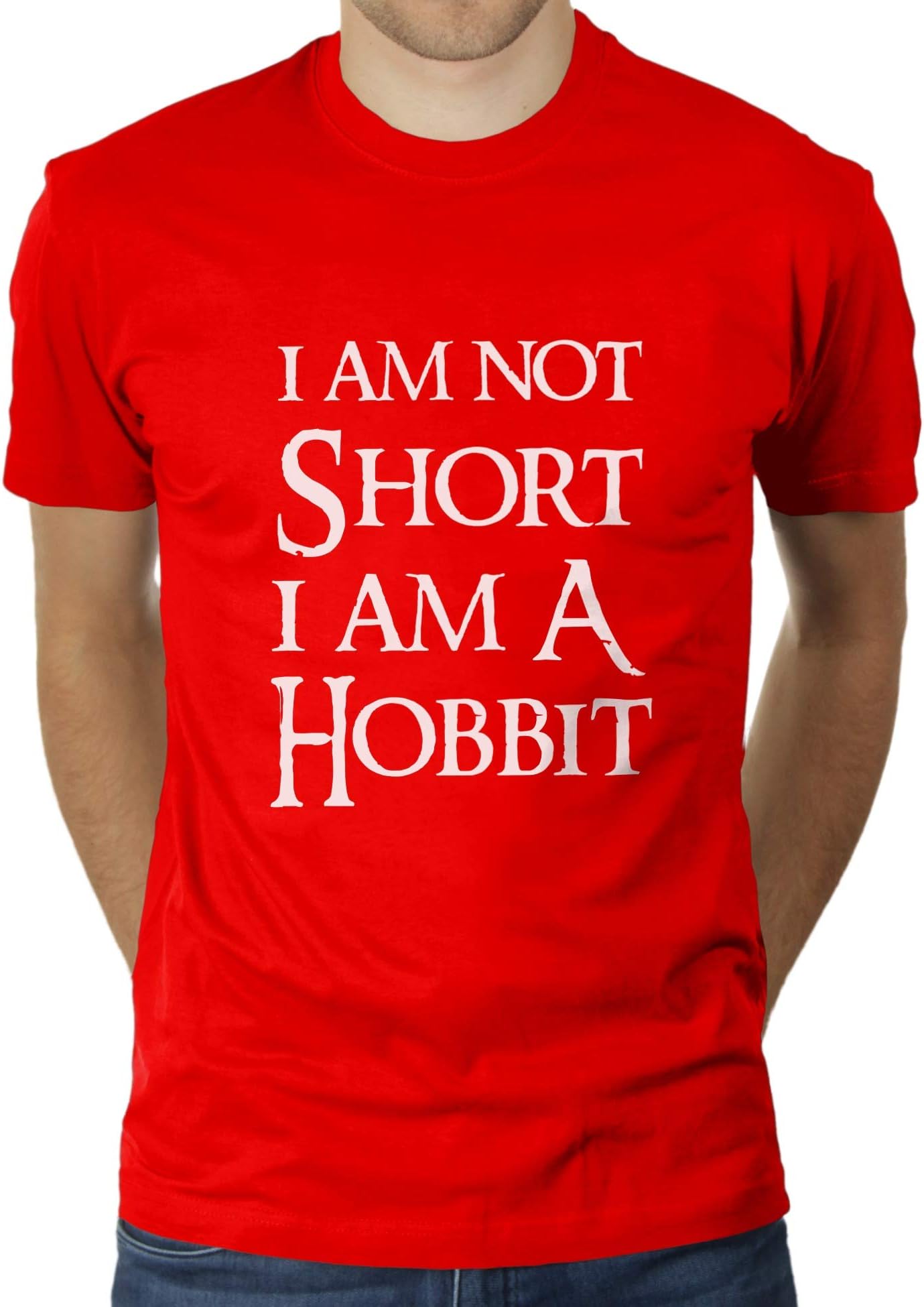 LikoliKaterLikoli Men's T-Shirt I Am Not Short I Am A Hobbit