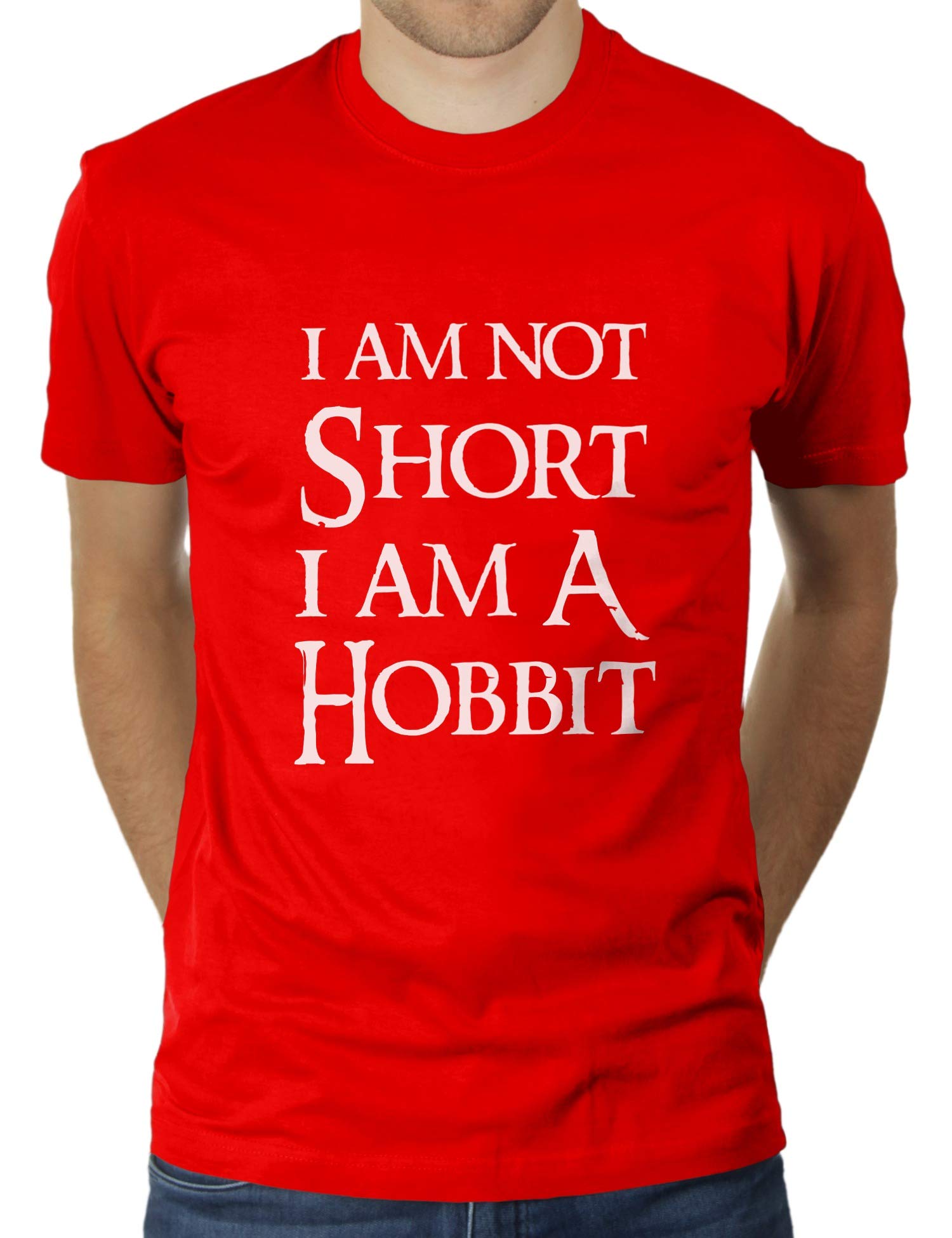 LikoliKaterLikoli Men's T-Shirt I Am Not Short I Am A Hobbit