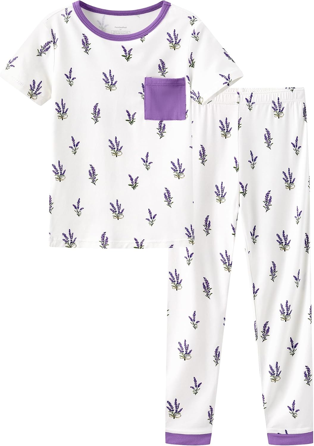 Toddler Printed Pajamas Boys Girls Sleepwear Little Kids Short Sleeve Top and Pants 2 Piece Pjs 2-8Y