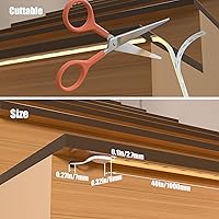 Vista 5 de KMG-3233 - Kit de iluminación LED inteligente para escaleras con movimiento activado, tira de luz LED cortable de 40 pulgadas para luces LED
