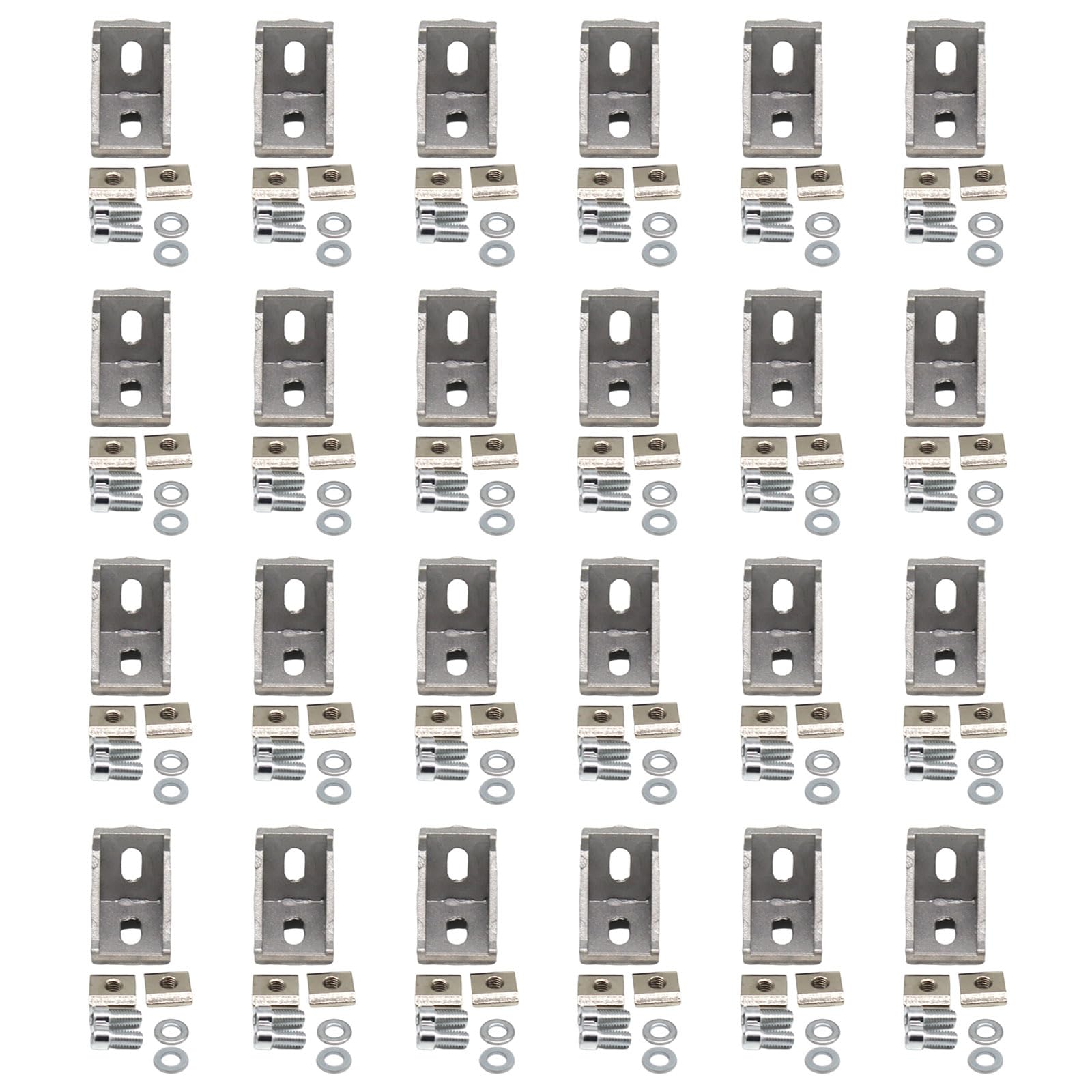 Jazuaiao E L Shap Metal Brackets Heavy Typ Aluminum Metal Reinforced Connectors For Structural Furnitur Connectors
