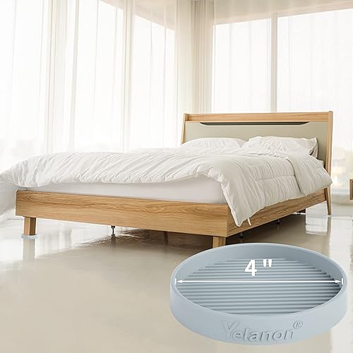 Miniatura 51 de Yelanon Almohadillas antideslizantes para suelos de madera dura, 8 posavasos de muebles de 3 pulgadas, agarres antideslizantes para muebles, patas