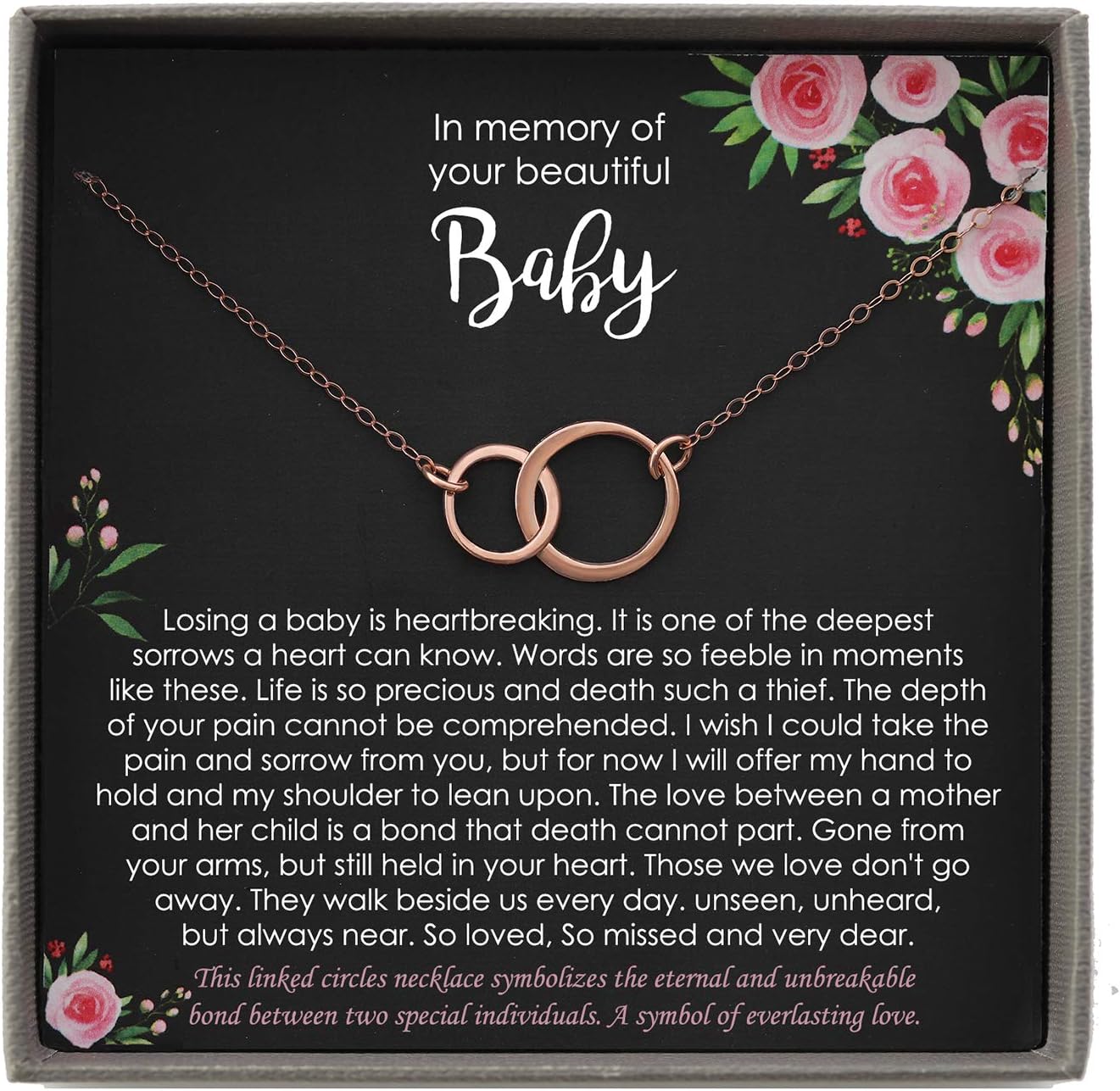 Goldfilled Pearl Necklace with heartfelt message