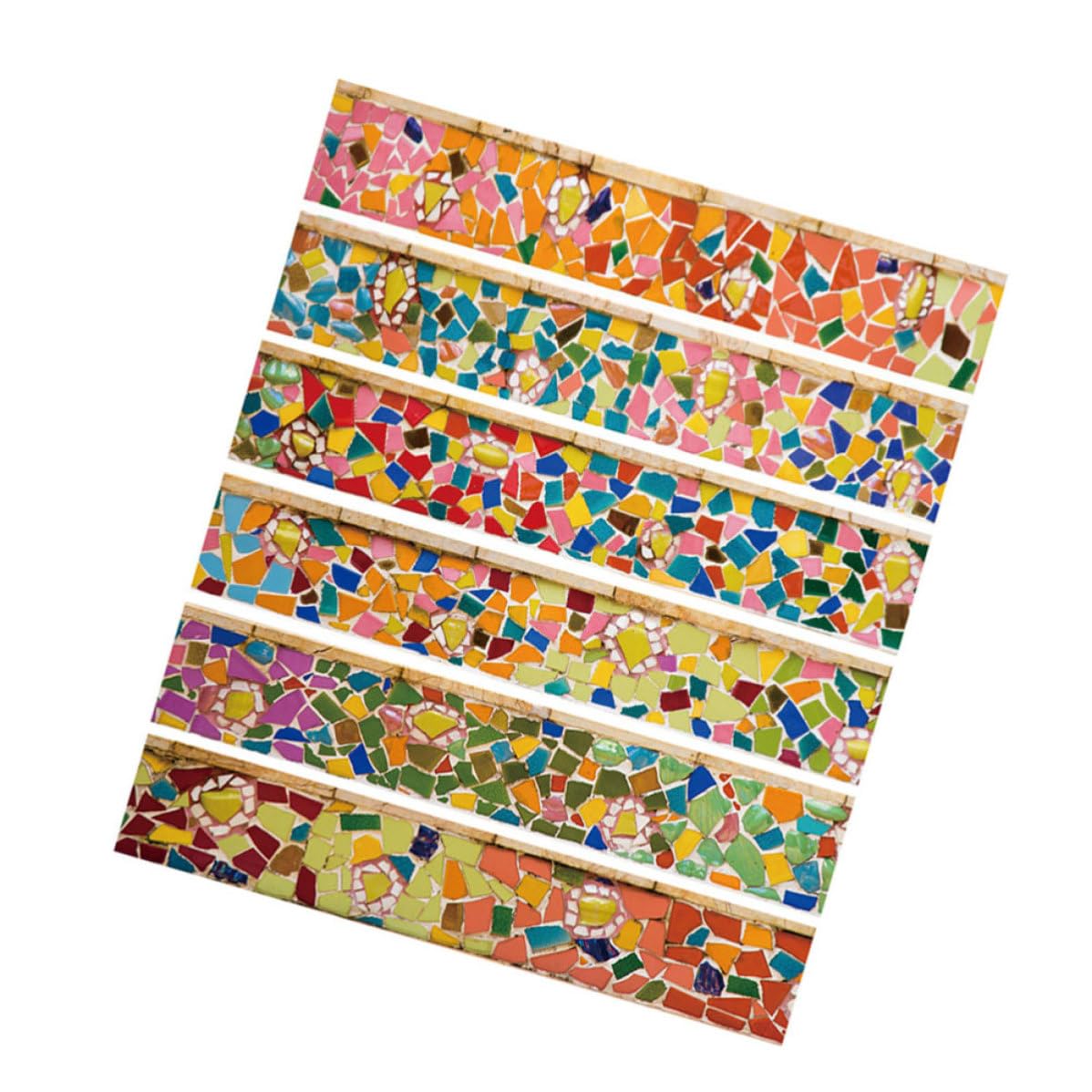 Pegatinas Autoadhesivas para Escaleras impermeables con colorido diseño DIY para decorar tu hogar