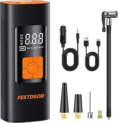 Inflador de neumáticos, compresor de aire portátil, bomba de aire para neumáticos de automóvil, inflador de neumáticos portátil de 150 PSI con