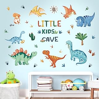 Transform Your Space with Decalmile Watercolor Dinosaur Wall