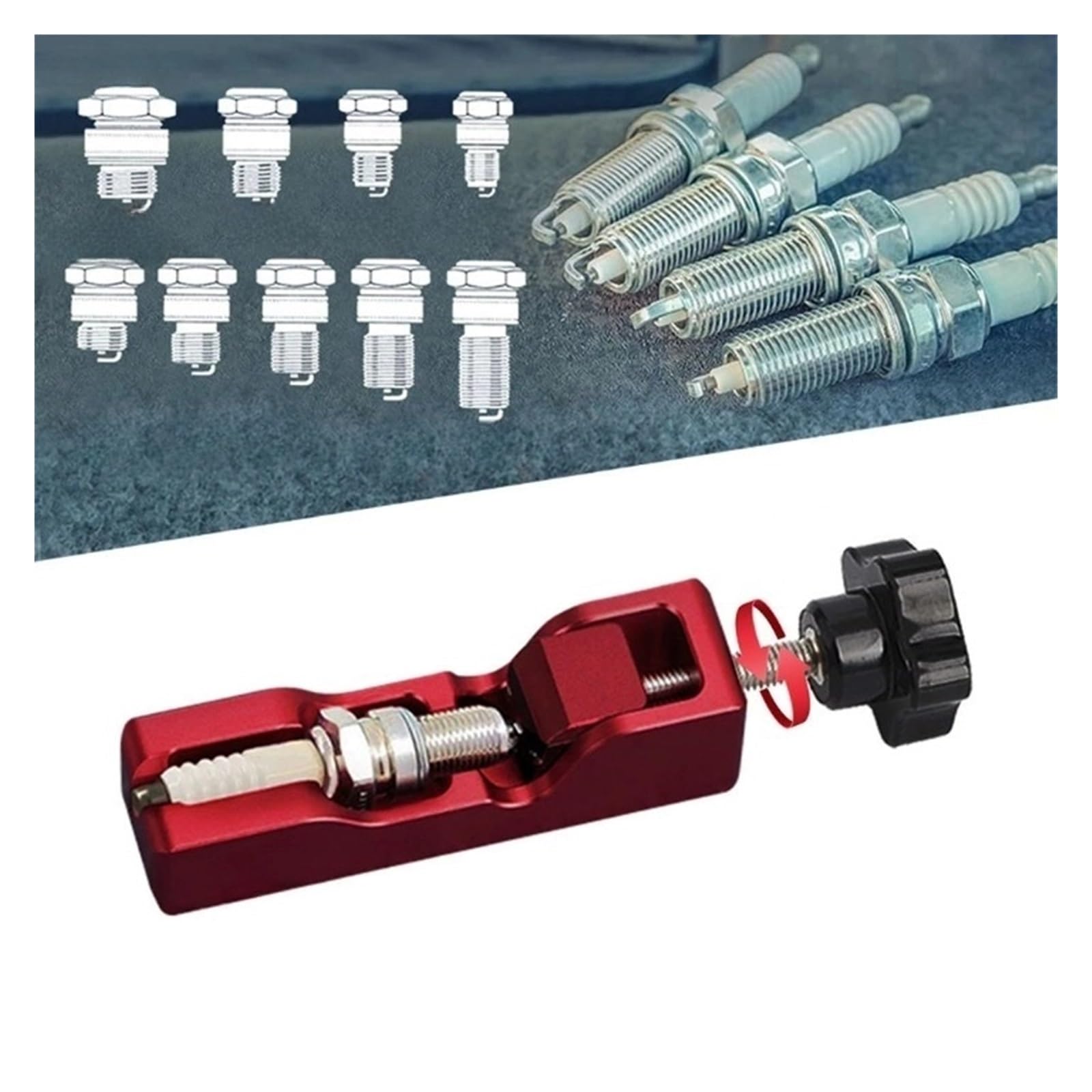 Narzędzie do usuwania regulacji szczeliny świecy zapłonowej dla większości pojazdów 10mm/12mm/14mm/16mm akcesoria do modyfikacji samochodów akcesoria samochodowe (Size : Blue)