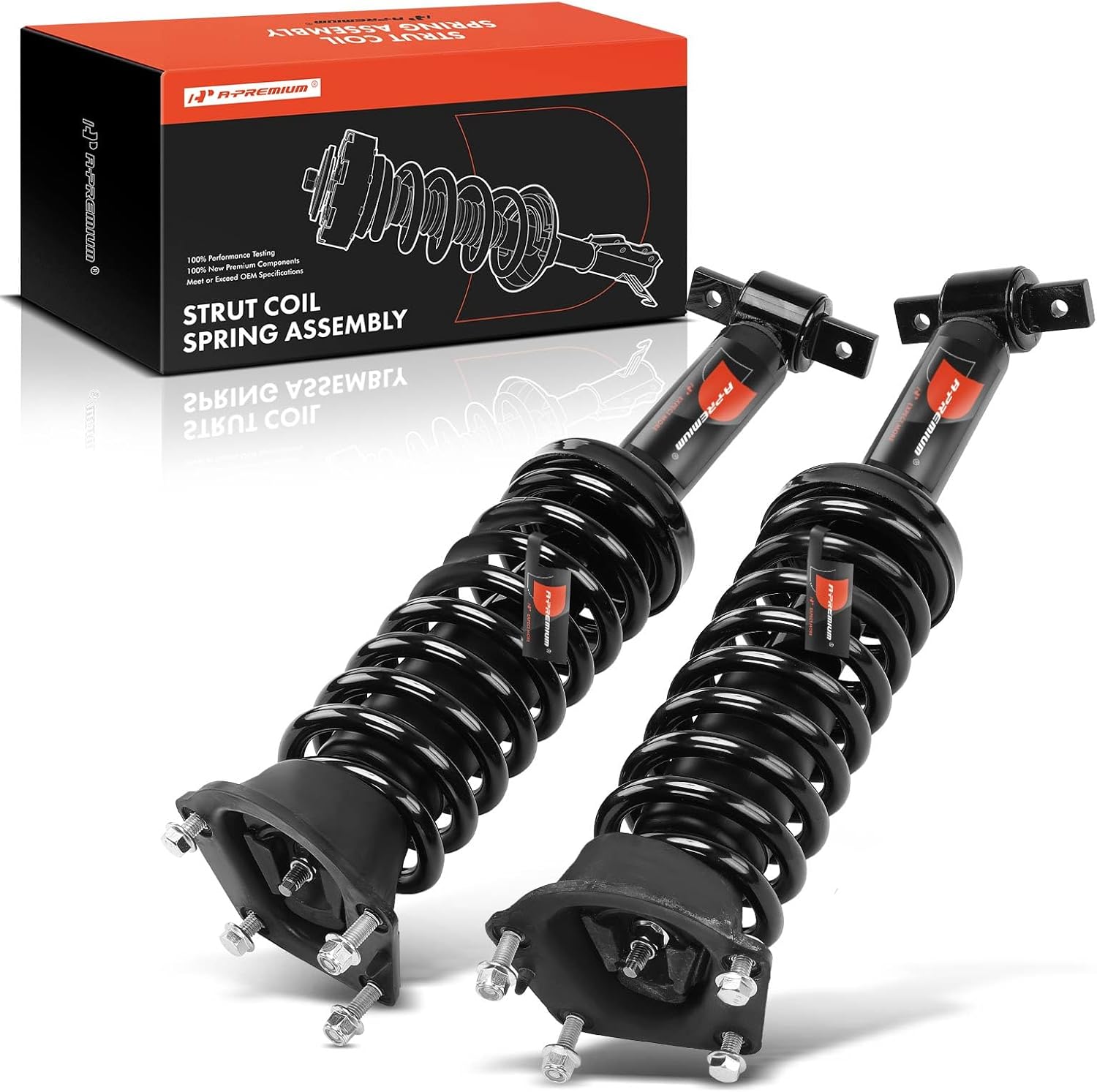 A-Premium Front Pair (2) Complete Strut & Coil Spring Assembly Compatible with Chevrolet Camaro 1993-2002 & Pontiac Firebird 1993-2002, Driver and Passenger Side
