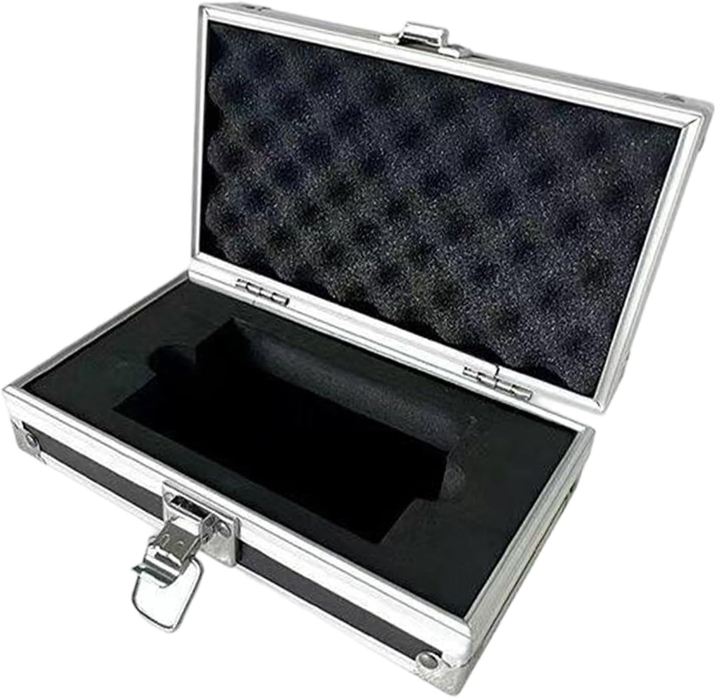 Card Display Case Trading Card Display Storage Box Hard Holder Aluminum Alloy Lockable Showcase Suitable for Collectors Sports Tabletop, 11cmx7.3cm