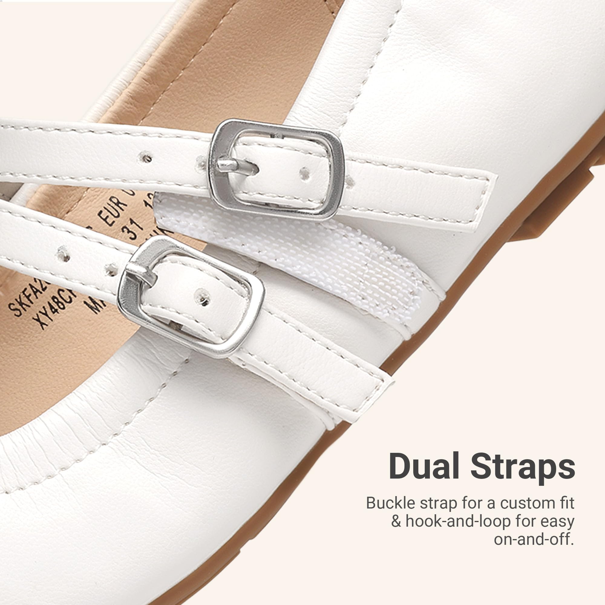 DREAM PAIRS Zapatos de vestir para niñas, zapatos de ballet Mary Jane para bodas y fiestas — view 6