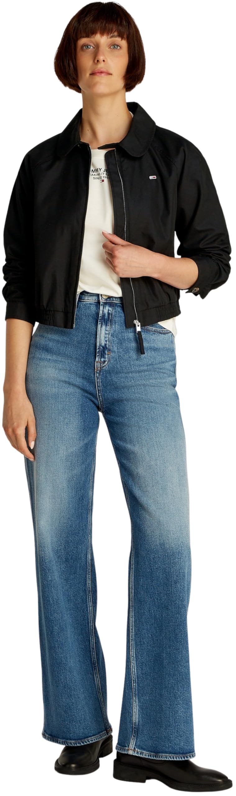 Tommy Jeans Damen Jacke Cotton Wasserabweisend