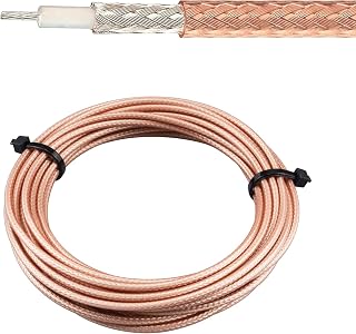 urcianow Coaxial Cable RG316/U 15ft(4.57m) Low Loss RG316u coaxial Wire 50Ohms Flexible Lightweight Coax Cable for DIY CCTV Video Integrated Cabling Security Applications