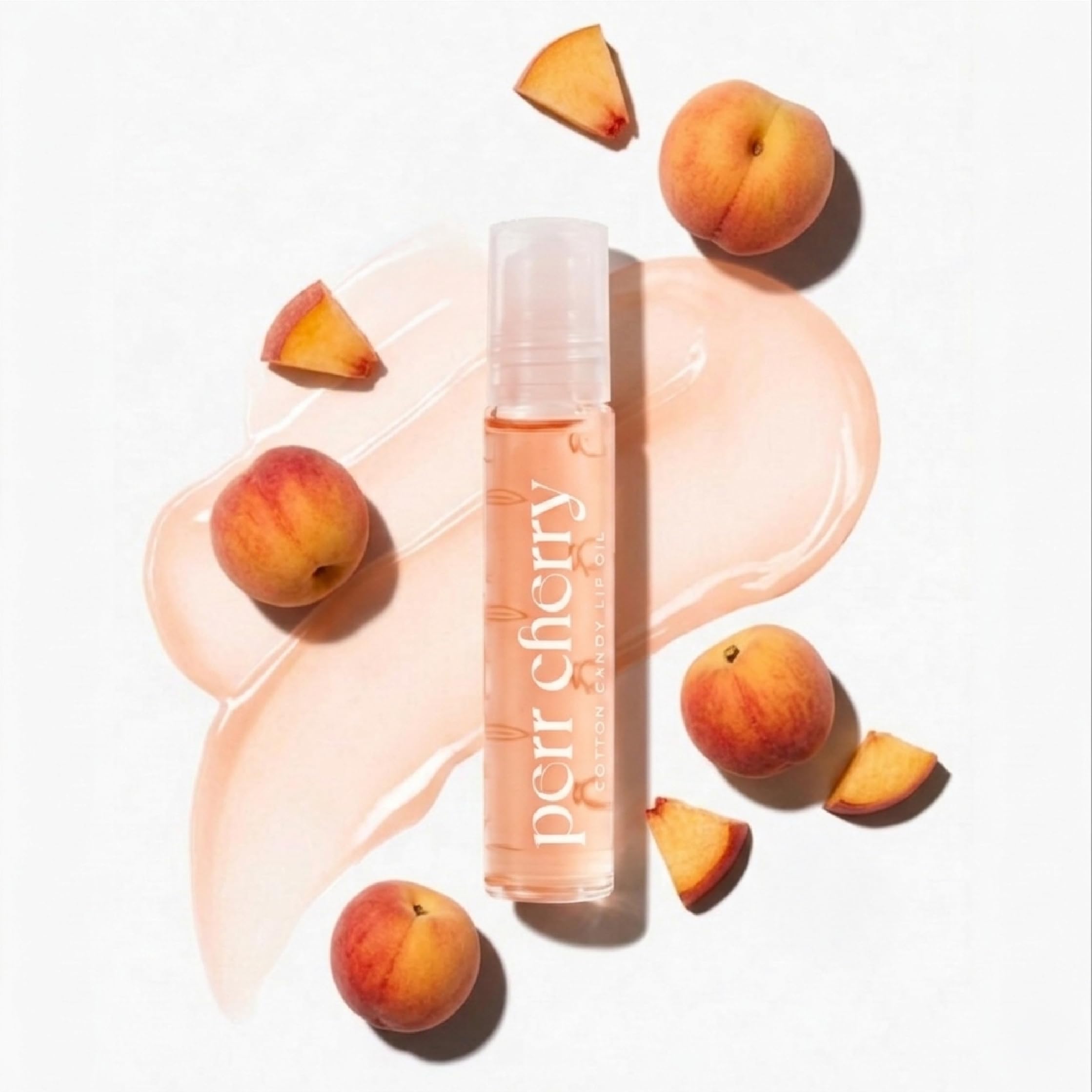 Perr Cherry Cotton Candy Lip Oil Tint - Hydrating, Lightweight, Non-Sticky, Enriched with Peach & Blueberry Extracts, Vitamin E & Castor Oil (10ml) (Peach, Pack of 1)-image-19